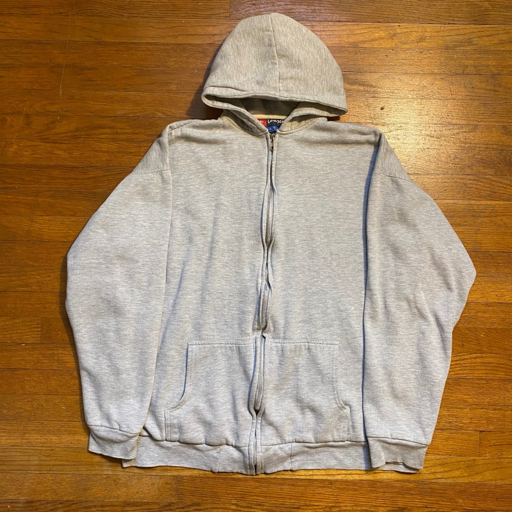 Vintage 90s Thermal Lined Full Zip Hoodie Jon Lauren Jacket 2XL